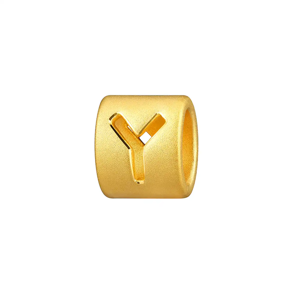 六福珠宝黄金串饰 - “Y”英文字母999足金串饰