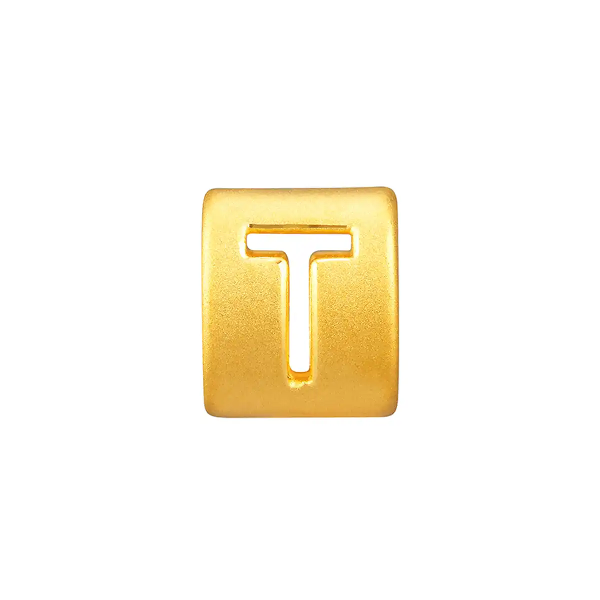 六福珠寶黃金串飾 - “T”英文字母999足金串飾
