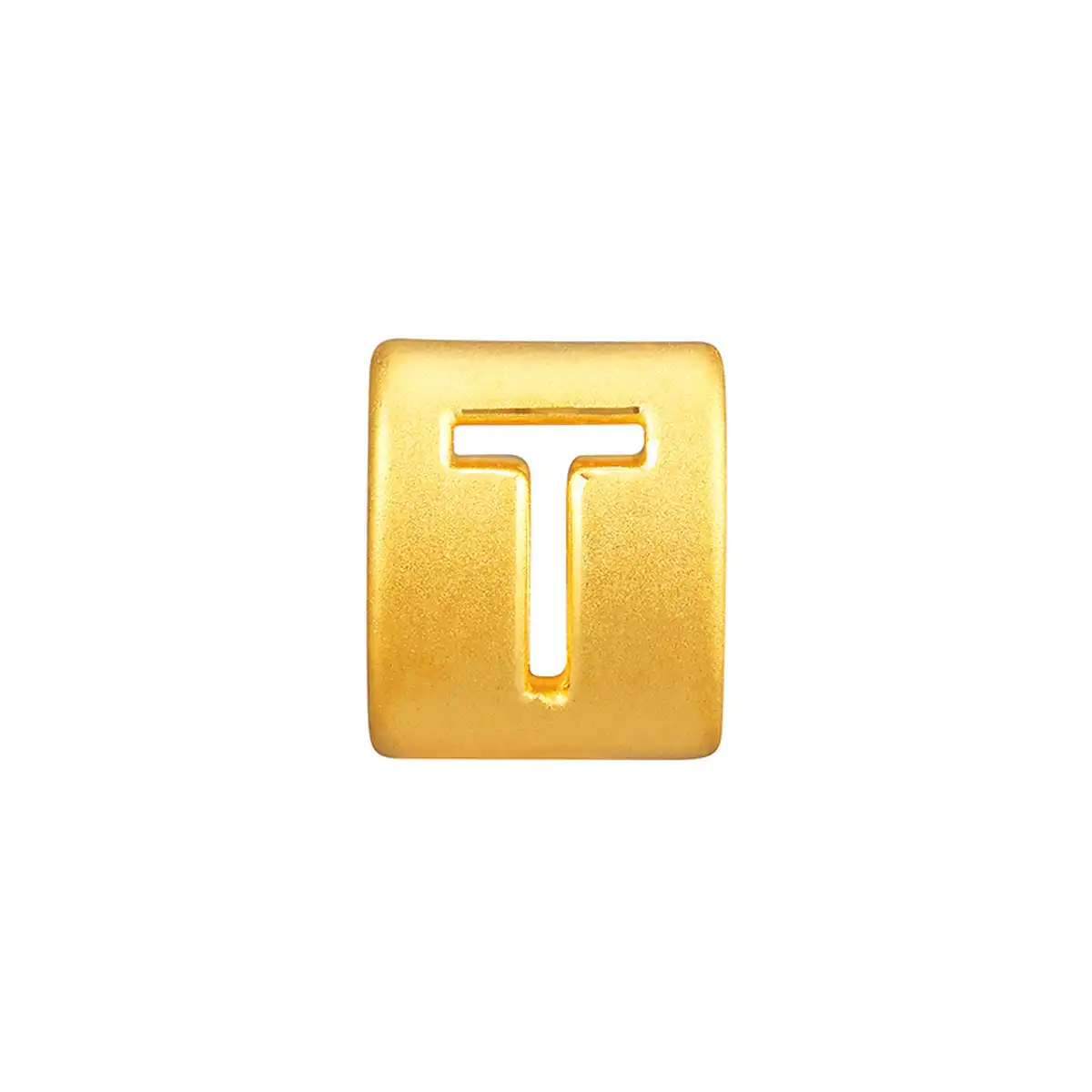 六福珠寶黃金串飾 - “T”英文字母999足金串飾