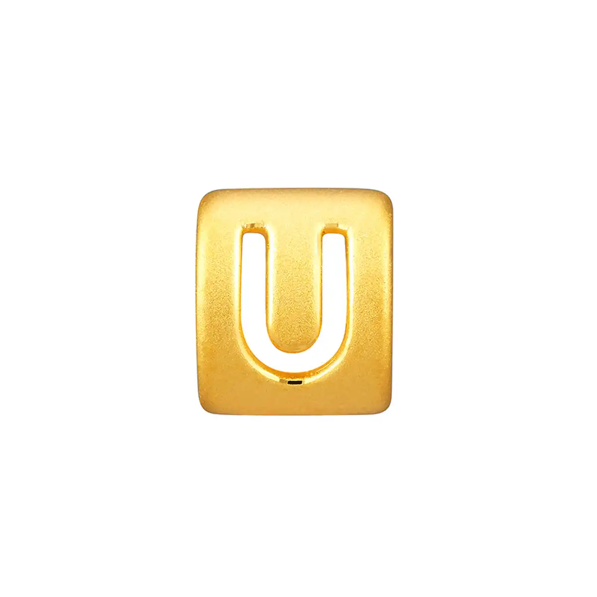 六福珠宝黄金串饰 - “U”英文字母999足金串饰