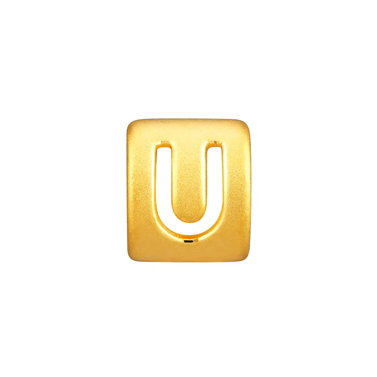 六福珠宝黄金串饰 - “U”英文字母999足金串饰