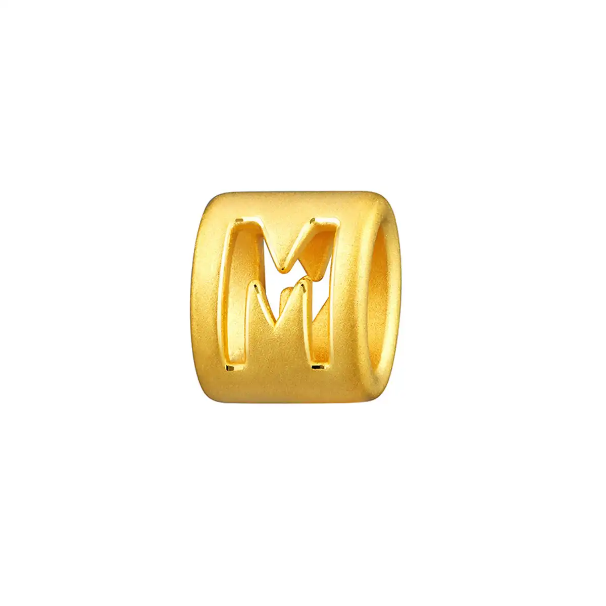 六福珠宝黄金串饰 - “M”英文字母999足金串饰