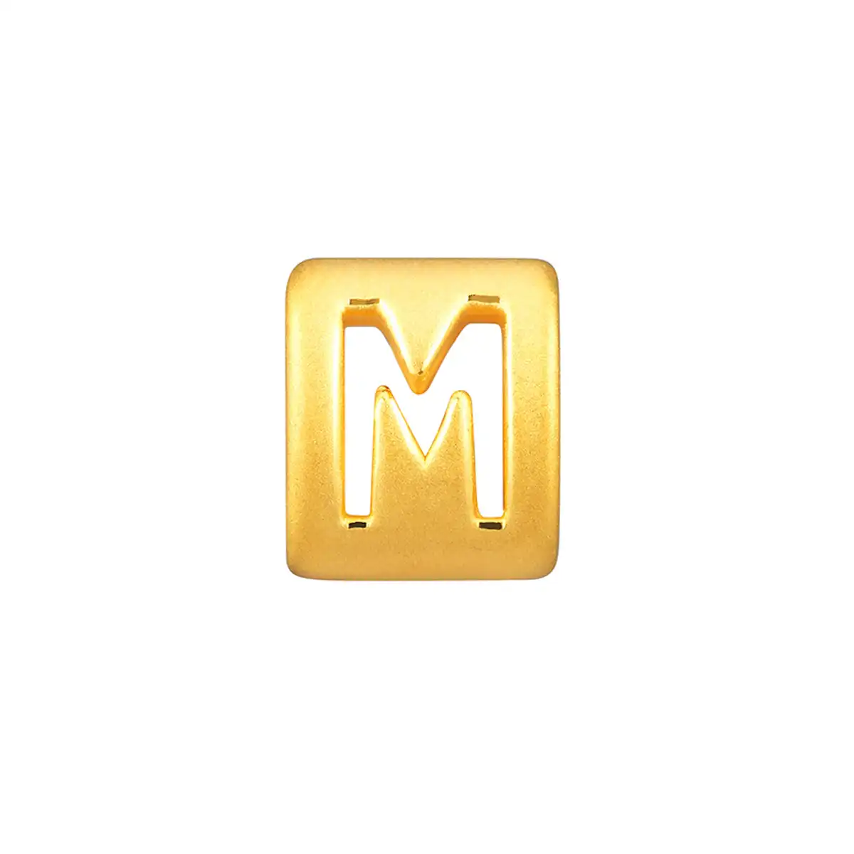 六福珠寶黃金串飾 - “M”英文字母999足金串飾