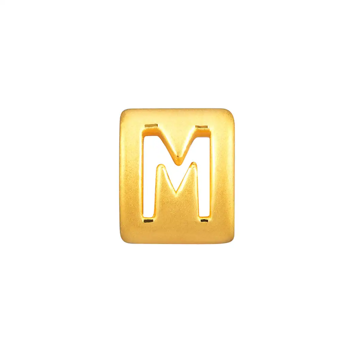 六福珠宝黄金串饰 - “M”英文字母999足金串饰