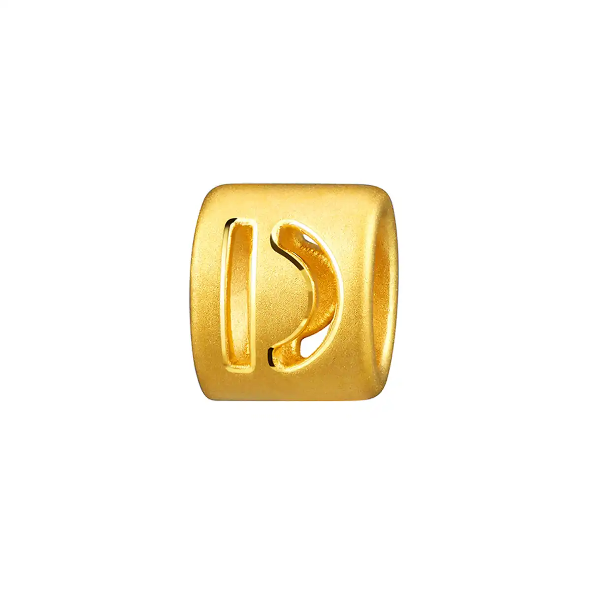 六福珠寶黃金串飾 - “D”英文字母999足金串飾