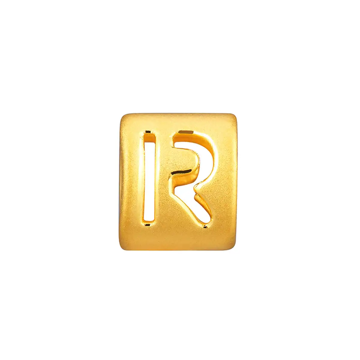 六福珠寶黃金串飾 - “R”英文字母999足金串飾