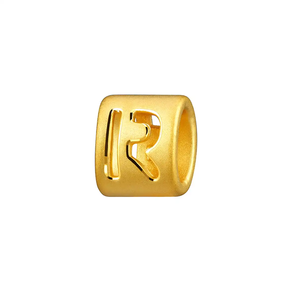 六福珠寶黃金串飾 - “R”英文字母999足金串飾