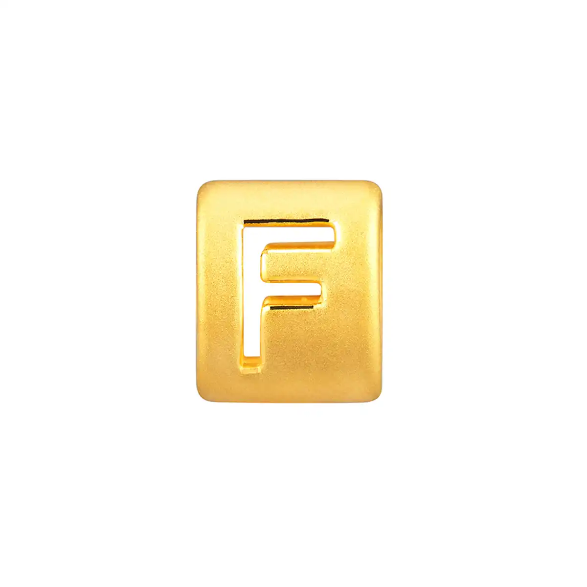 六福珠寶黃金串飾 - “F”英文字母999足金串飾