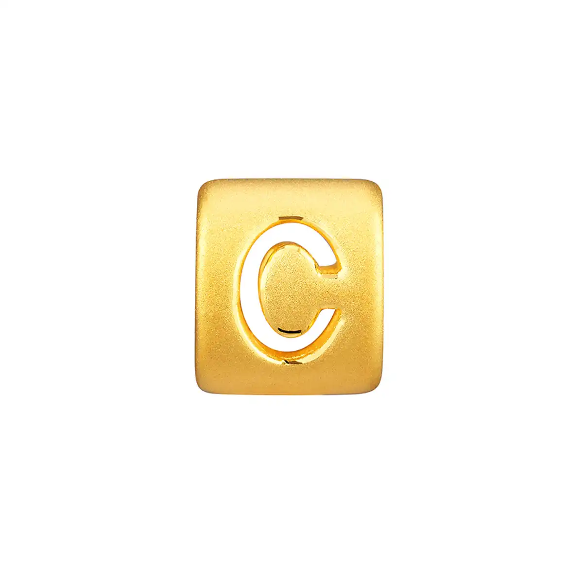 六福珠寶黃金串飾 - “C”英文字母999足金串飾