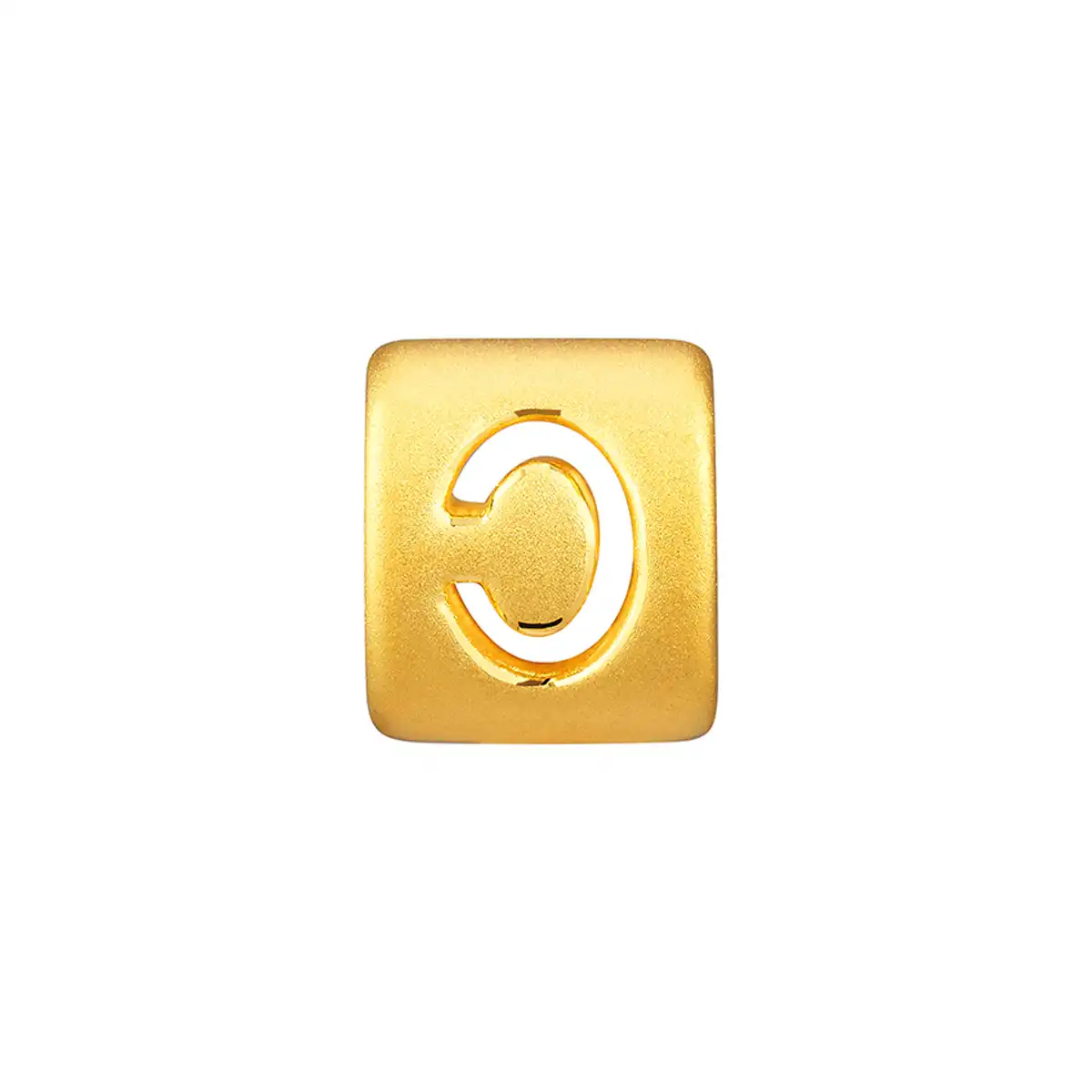 六福珠寶黃金串飾 - “C”英文字母999足金串飾