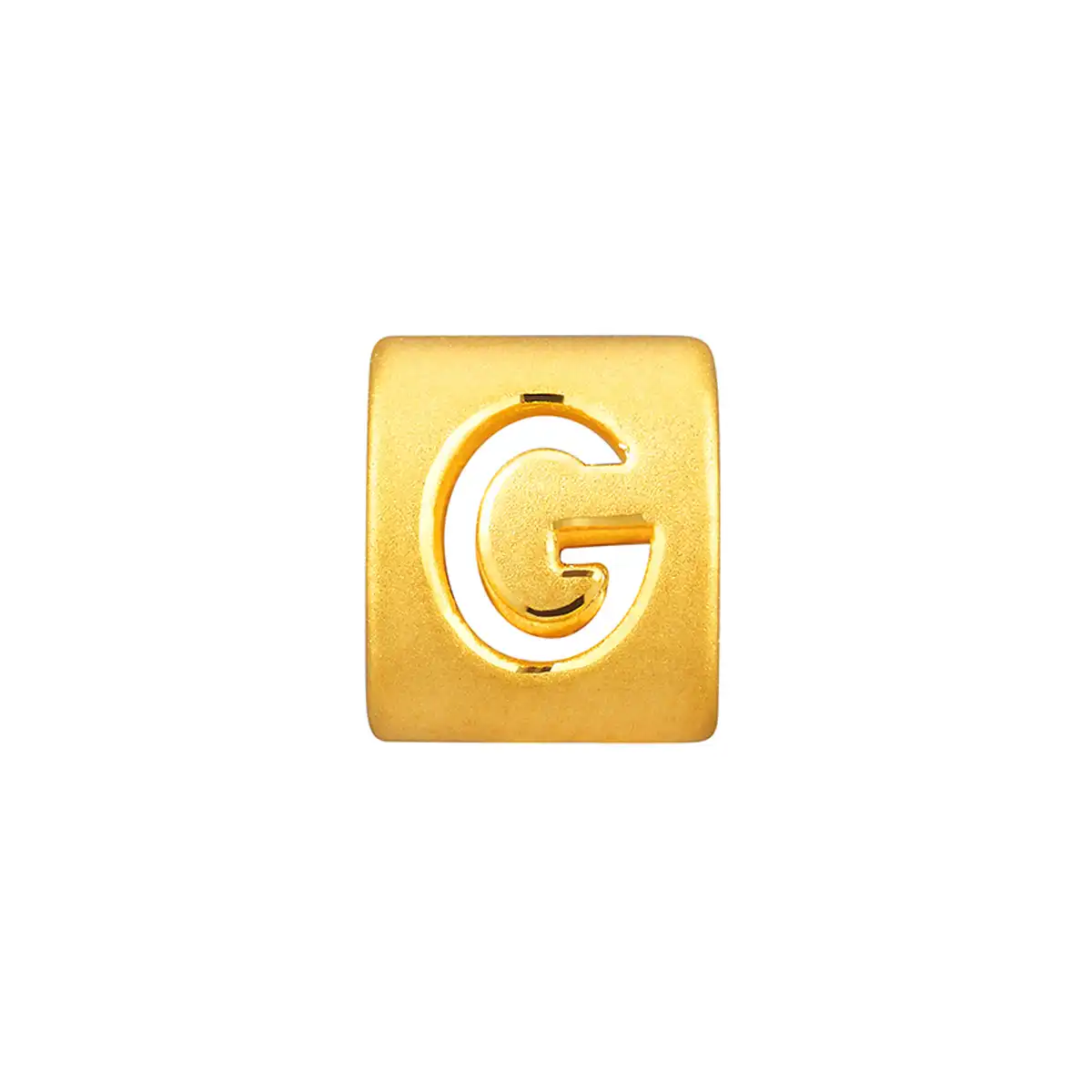 六福珠寶黃金串飾 - “G”英文字母999足金串飾