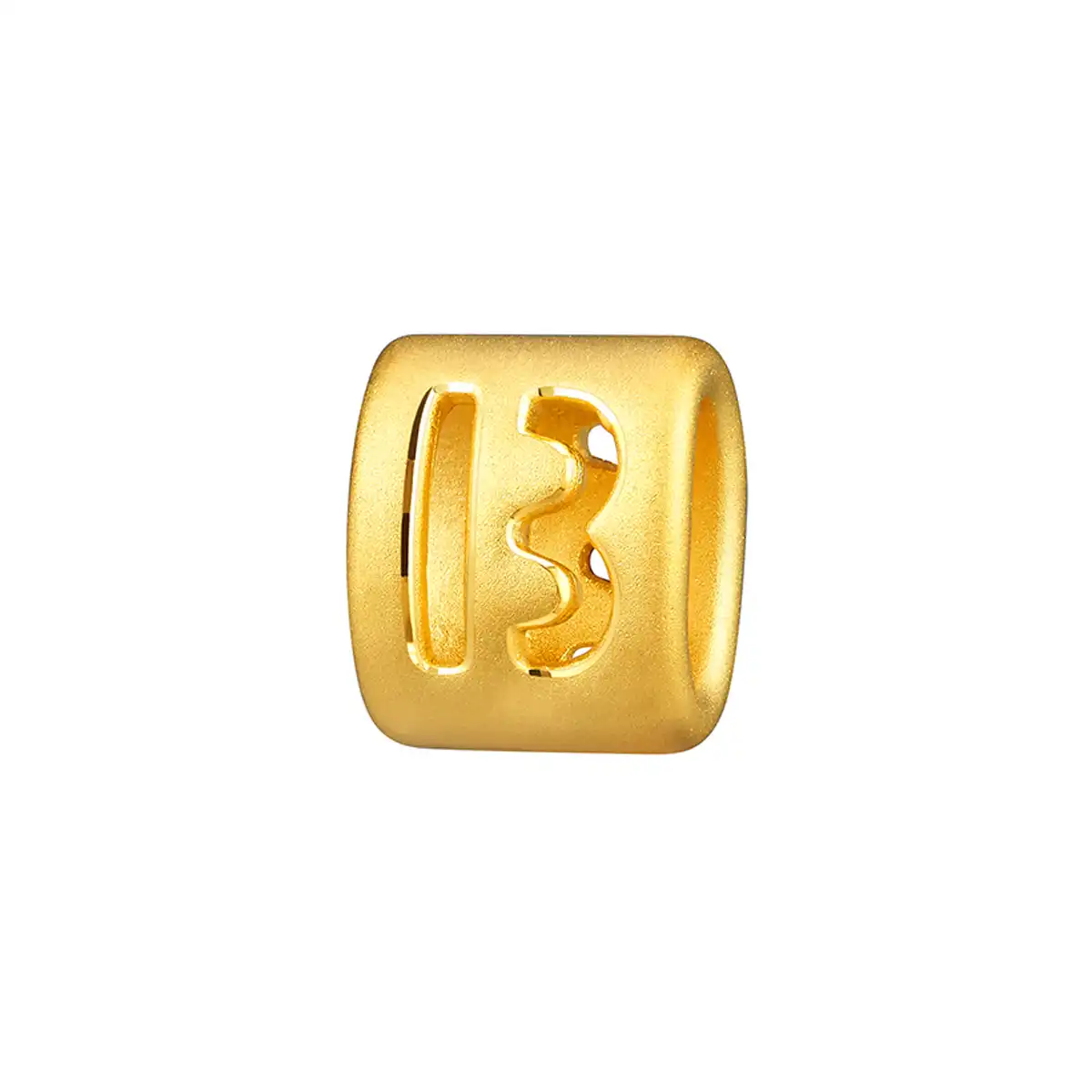 六福珠宝黄金串饰 - “B”英文字母999足金串饰