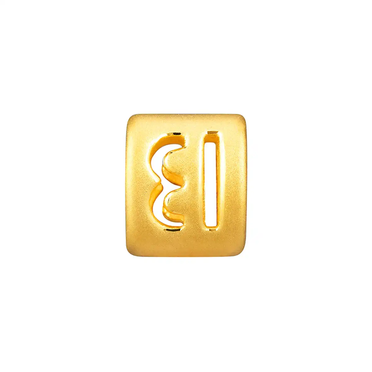 六福珠宝黄金串饰 - “B”英文字母999足金串饰