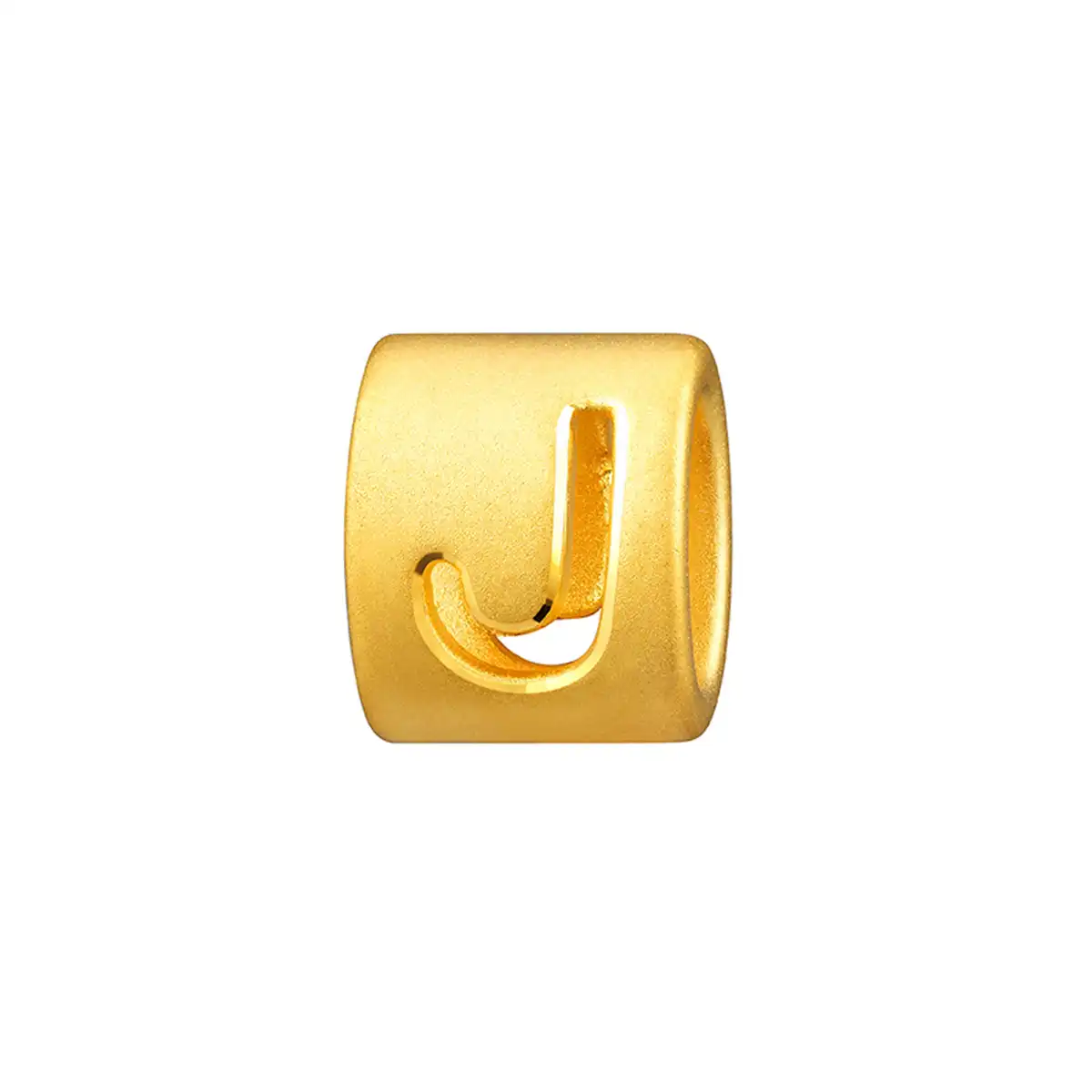 六福珠寶黃金串飾 - “J”英文字母999足金串飾