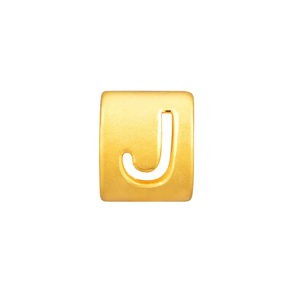 六福珠寶黃金串飾 - “J”英文字母999足金串飾