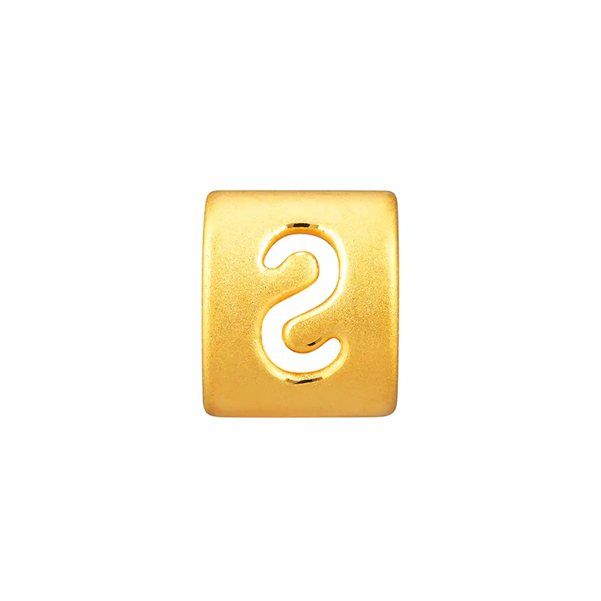 六福珠寶黃金串飾 - “S”英文字母999足金串飾