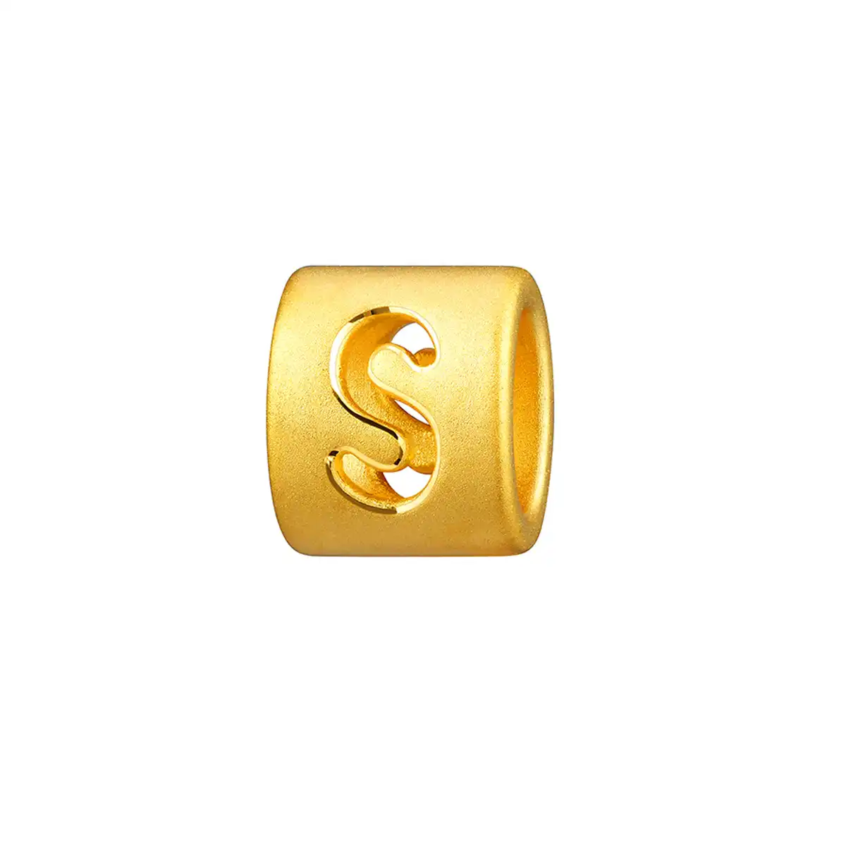 六福珠寶黃金串飾 - “S”英文字母999足金串飾