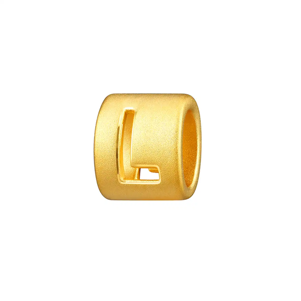 六福珠寶黃金串飾 - “L”英文字母999足金串飾