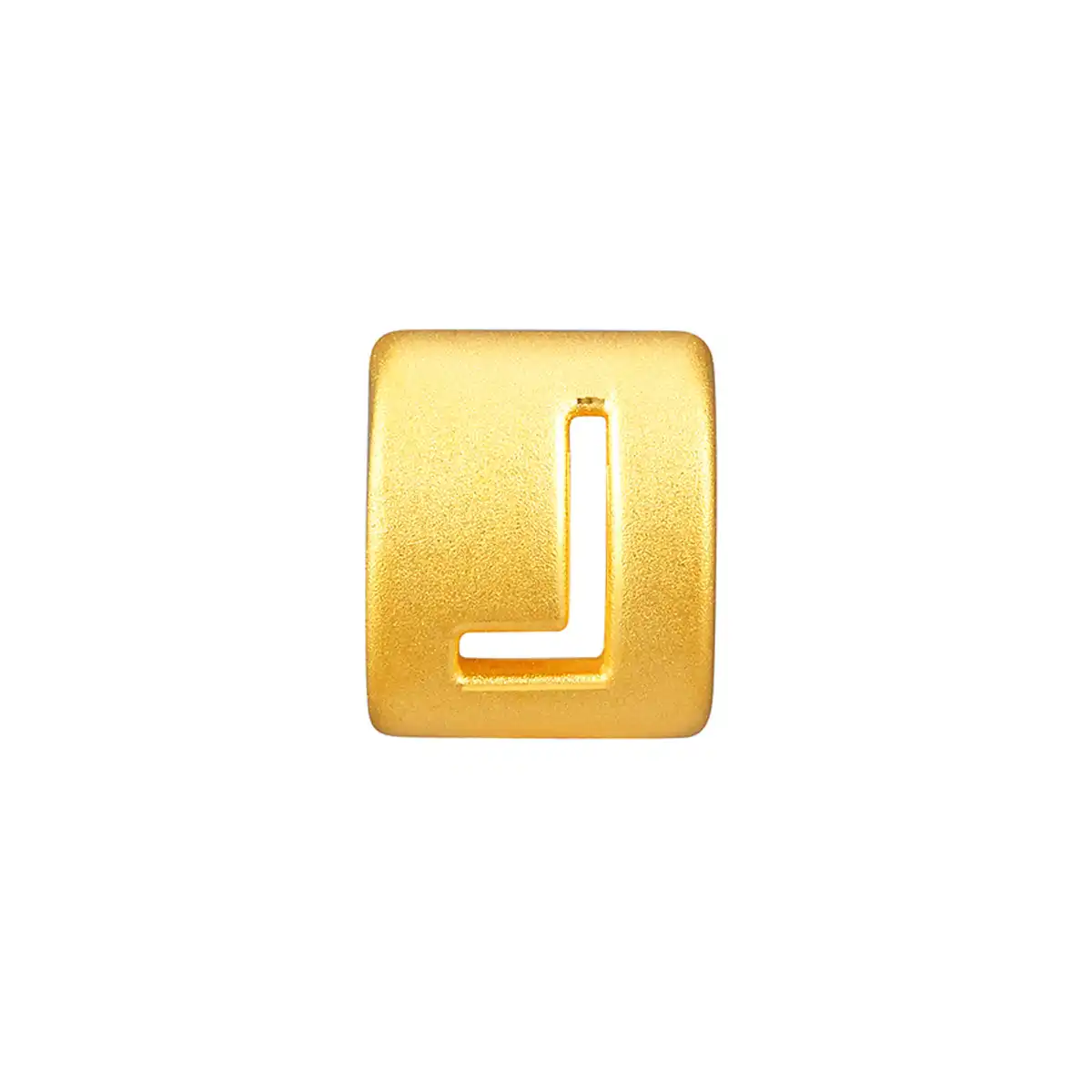六福珠寶黃金串飾 - “L”英文字母999足金串飾