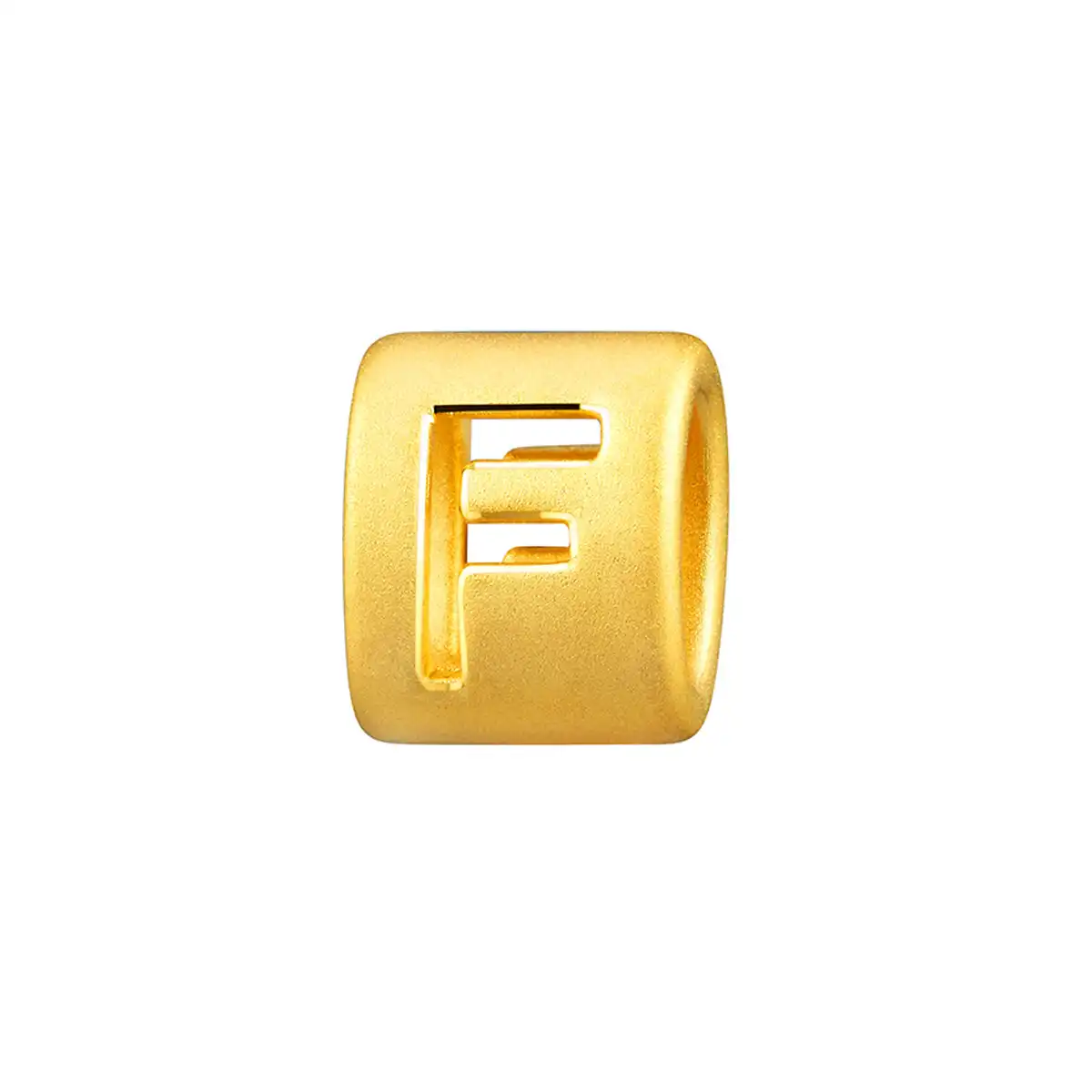 六福珠寶黃金串飾 - “F”英文字母999足金串飾
