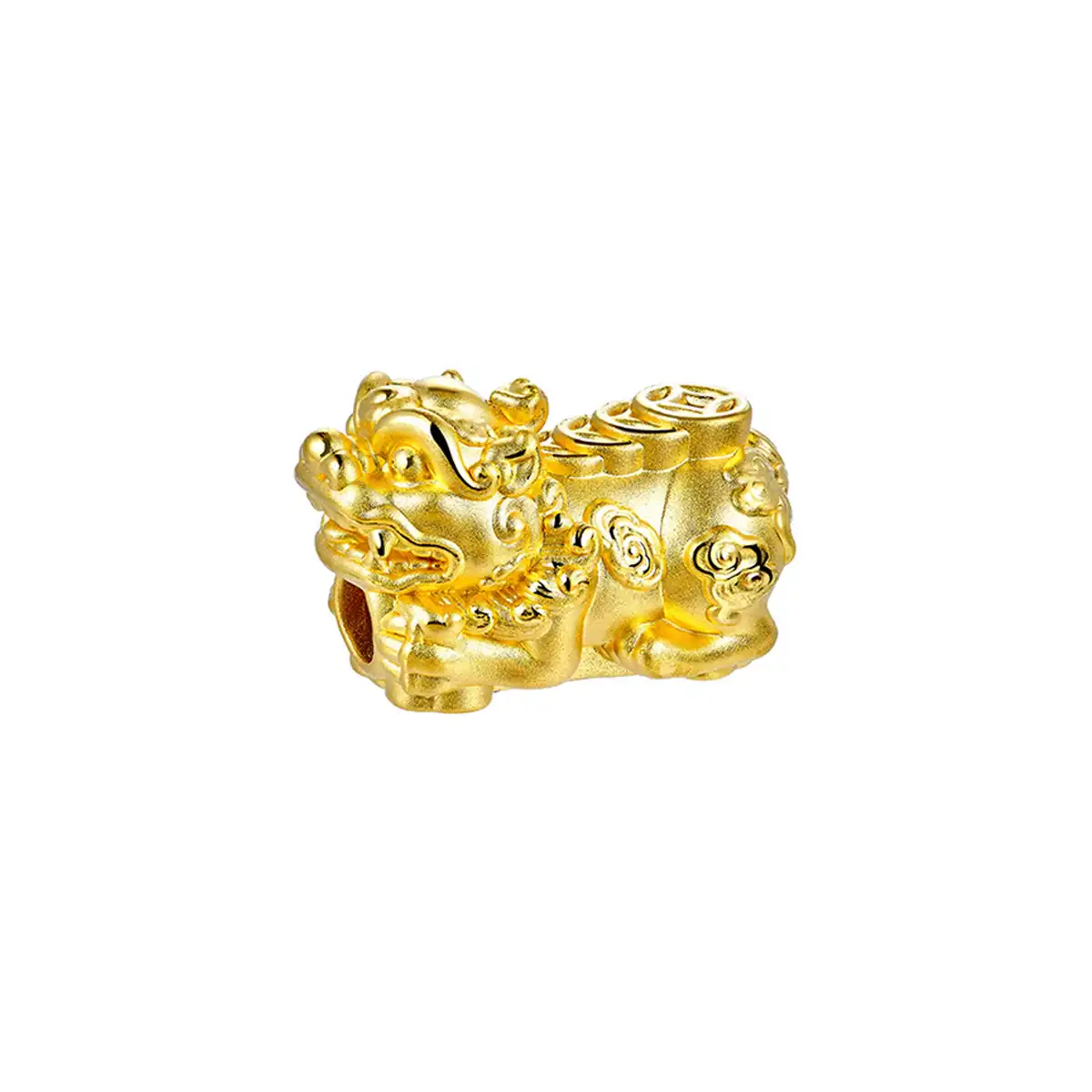 六福珠寶黃金串飾 - “金銅錢貔貅”999足金串飾