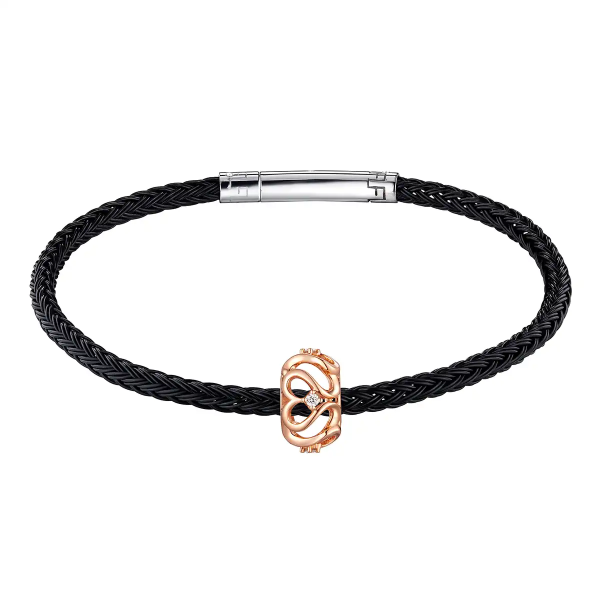 六福珠寶18K金串飾 - "甜蜜愛情"18K金鑽石串飾–多色選擇