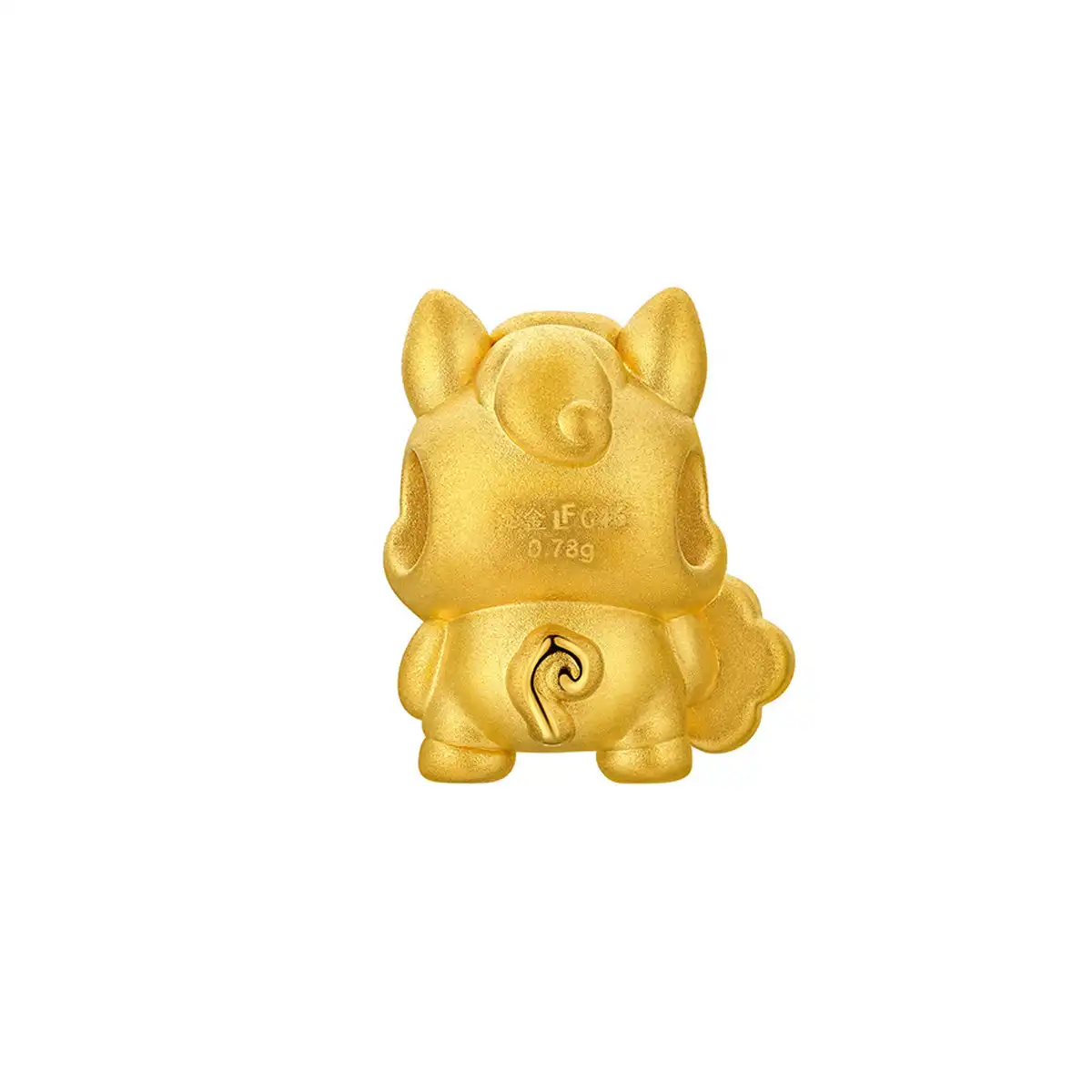 六福珠寶黃金串飾 - "奇趣萌牙-馬"十二生肖999足金串飾連手繩