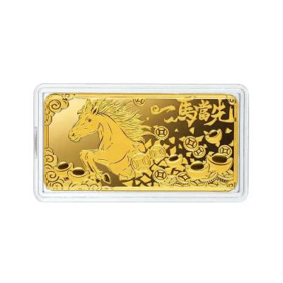 六福珠寶黃金金條 - “一馬當先”999.9黃金金條