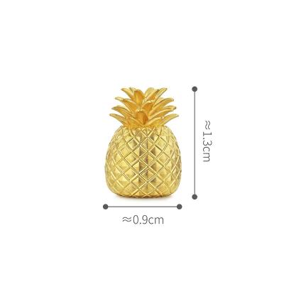 六福珠宝黄金摆件 - “甜蜜小凤梨”999.9黄金摆件