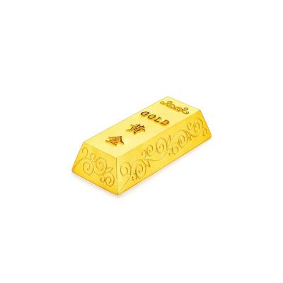 六福珠寶黃金擺件 - “發財金磚”999足金金磚