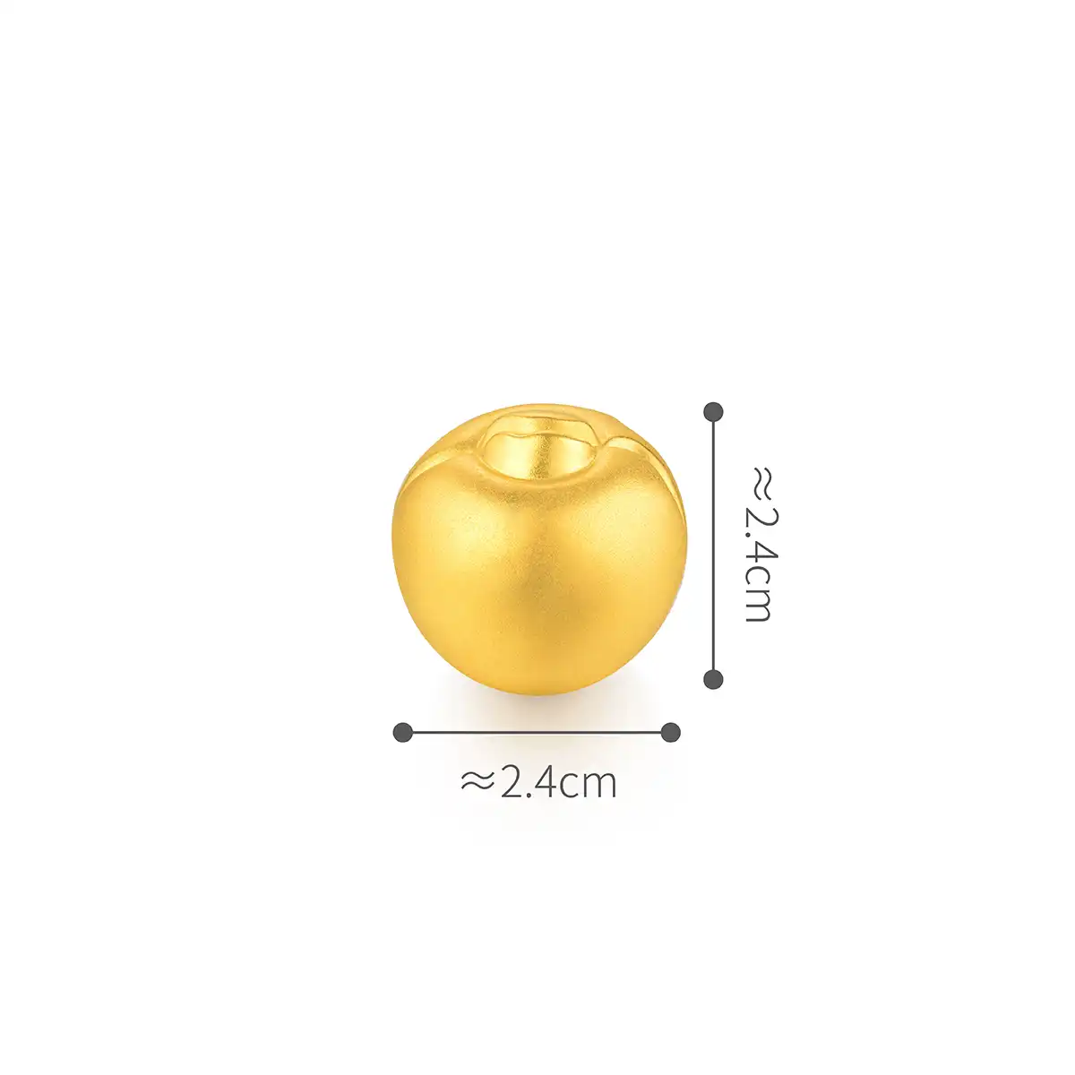 六福珠宝黄金摆件 - "早生贵子"999足金工艺品套装