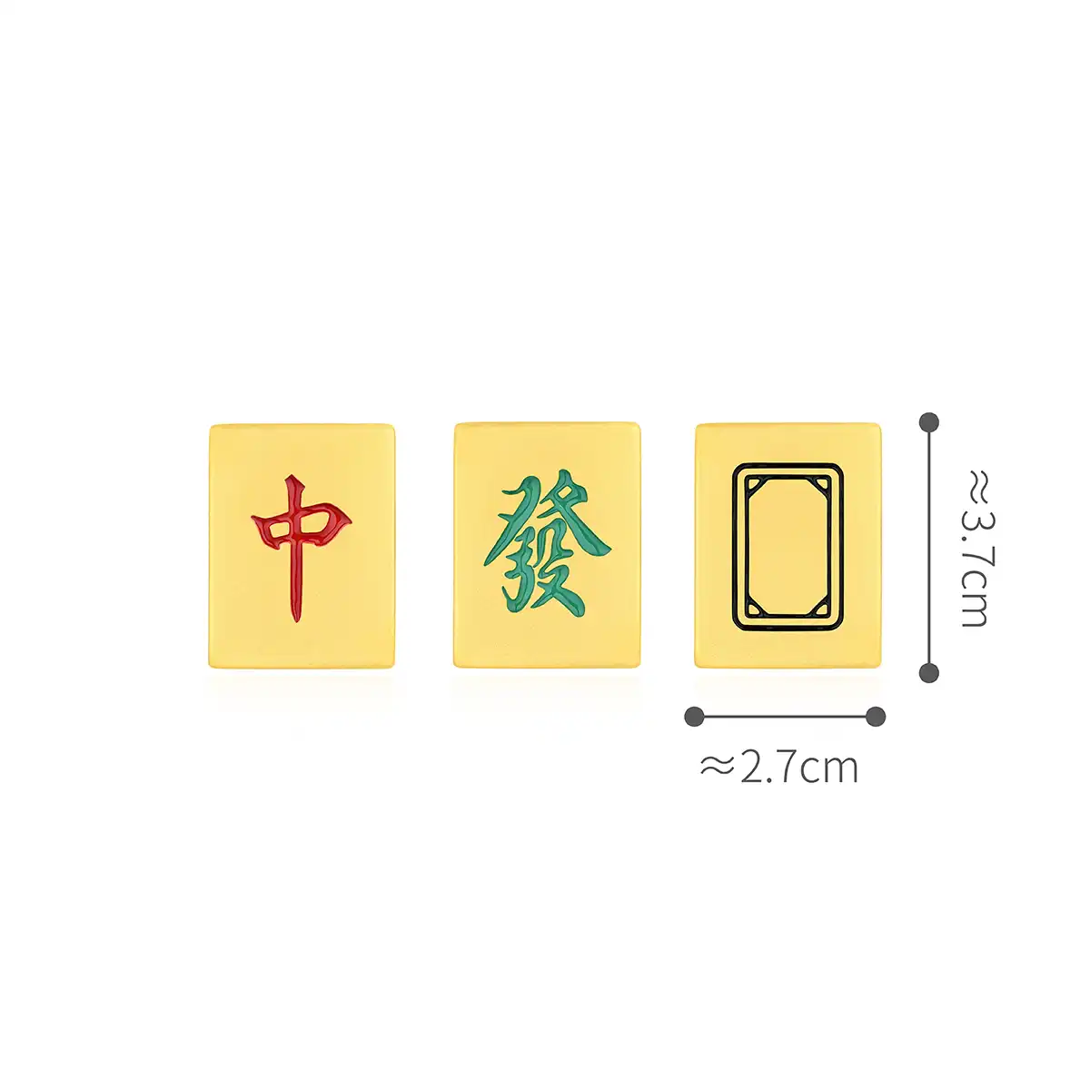 六福珠寶黃金擺件 - “財運三元”999足金擺件