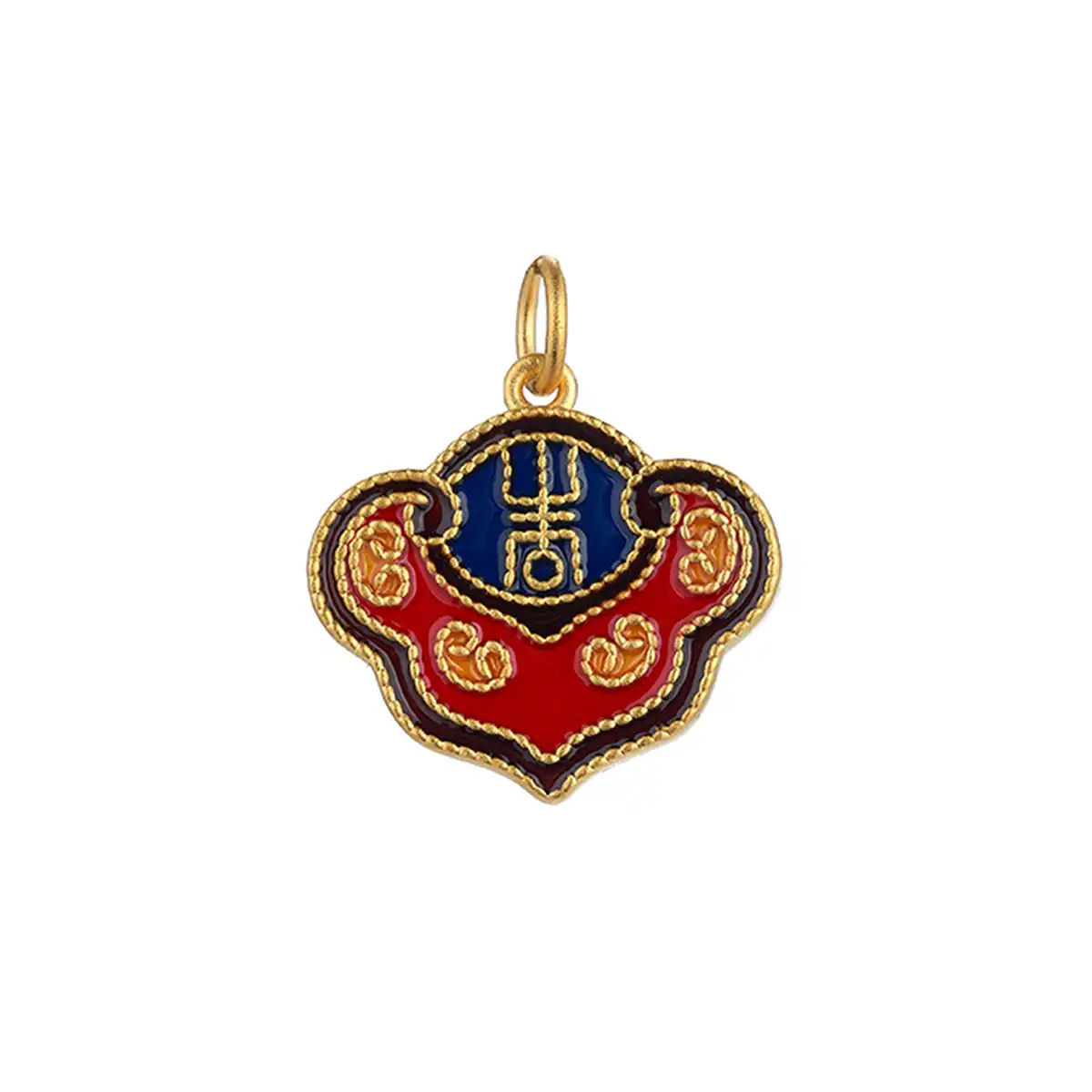 六福珠寶黃金吊墜 - "吉祥如意"999足金吊墜