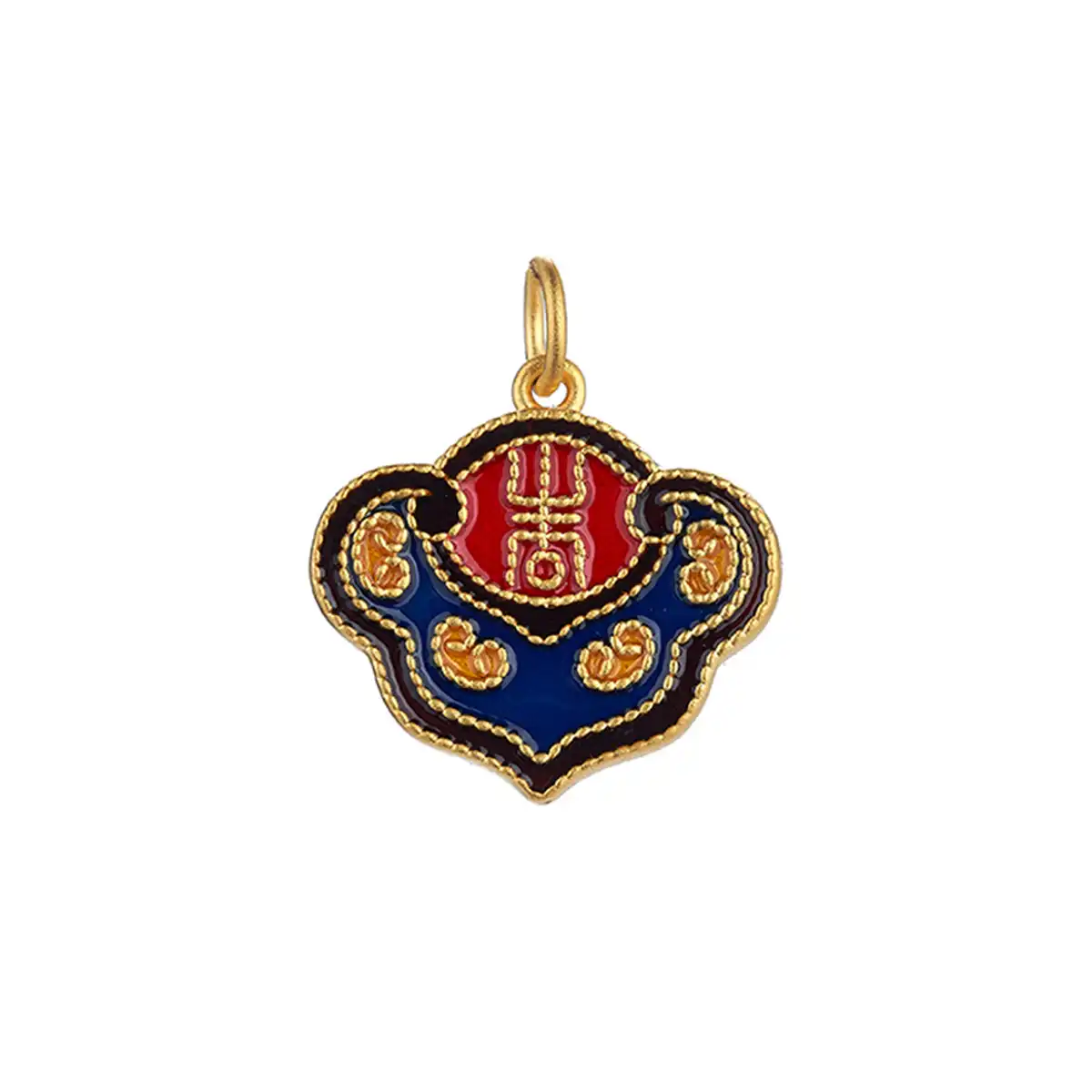 六福珠寶黃金吊墜 - "吉祥如意"999足金吊墜