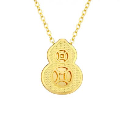 六福珠寶黃金頸鏈 - "香鏈"葫蘆盒子999足金頸鏈