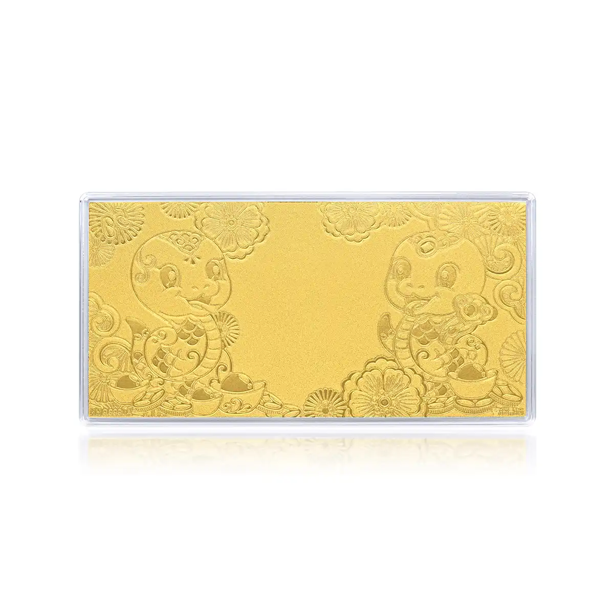 六福珠寶黃金工藝品 - “祥蛇獻瑞 招財進寶”999.9黃金利是