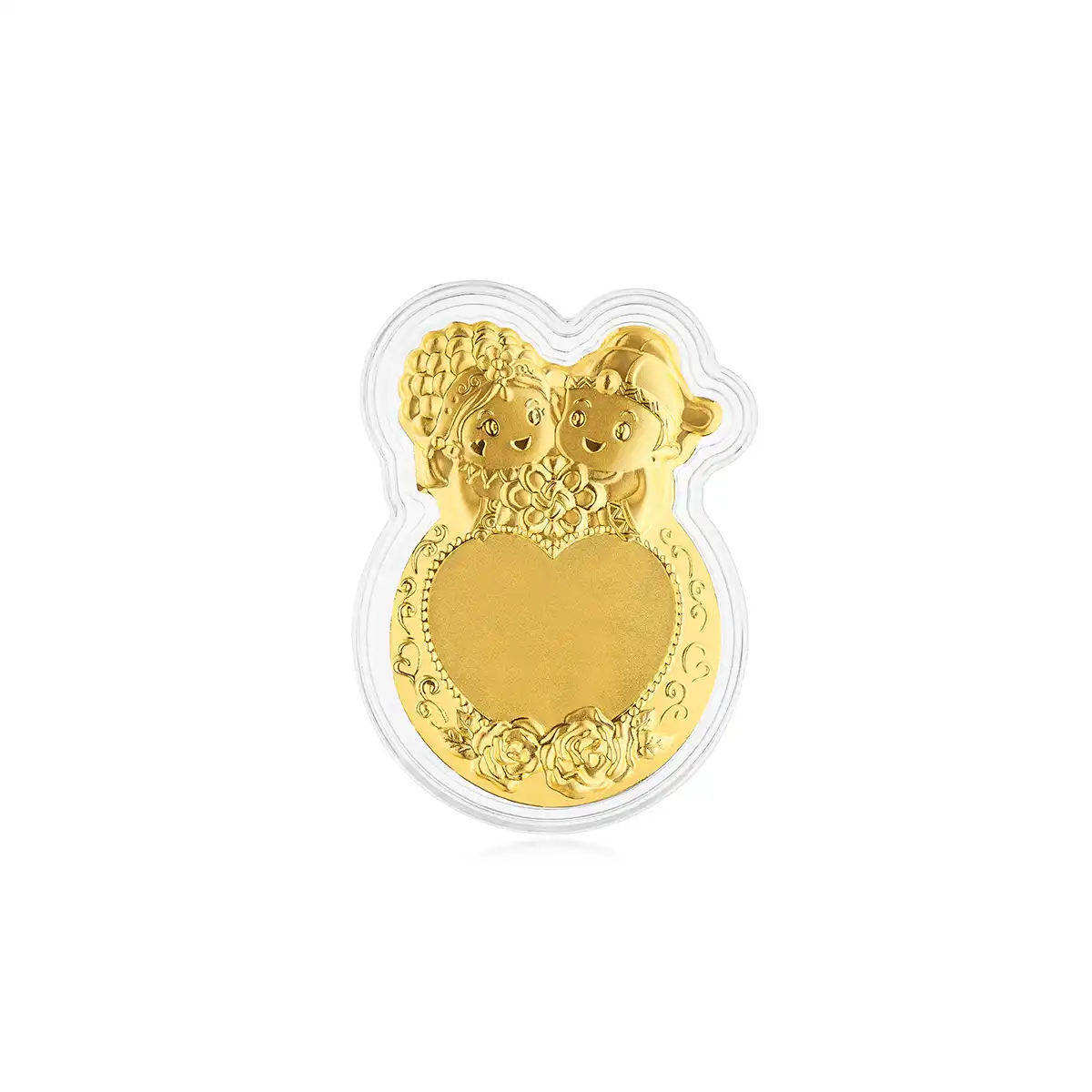 六福珠寶黃金工藝品 - "囍結良緣"999.9黃金工藝品