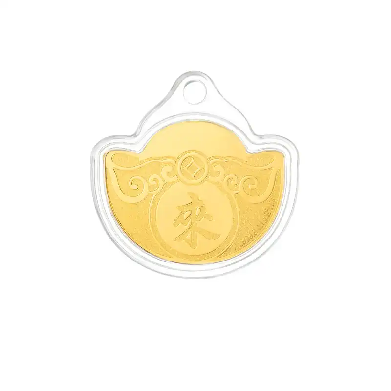六福珠宝黄金工艺品 - 【LISTING CLOSED】"福来运转"摩天轮999.9黄金工艺品