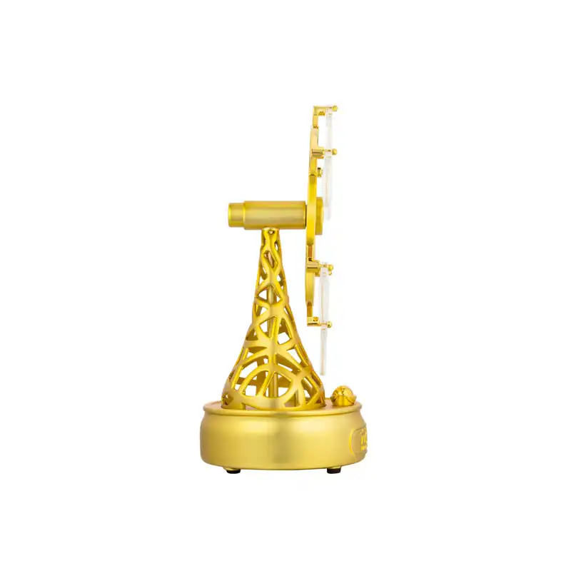 六福珠宝黄金工艺品 - 【LISTING CLOSED】"福来运转"摩天轮999.9黄金工艺品