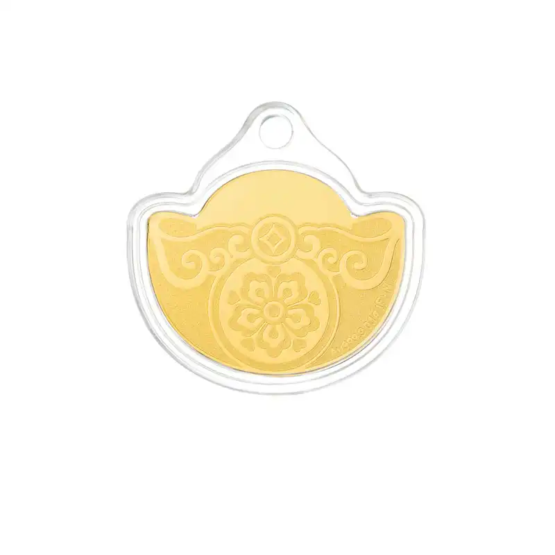 六福珠宝黄金工艺品 - 【LISTING CLOSED】"福来运转"摩天轮999.9黄金工艺品