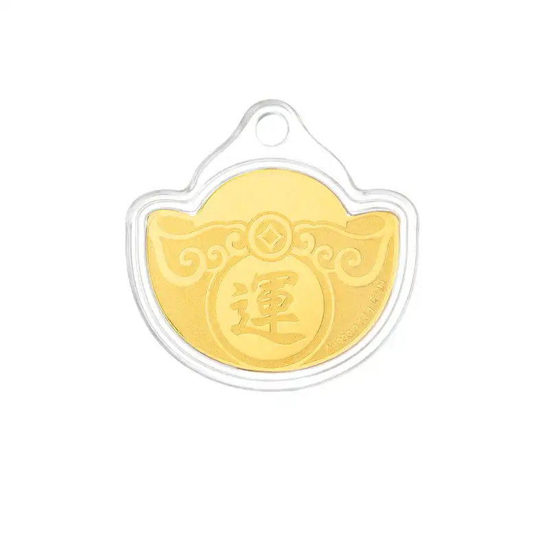 六福珠宝黄金工艺品 - 【LISTING CLOSED】"福来运转"摩天轮999.9黄金工艺品