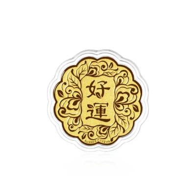 六福珠寶黃金工藝品 - "好運"999.9黃金工藝品