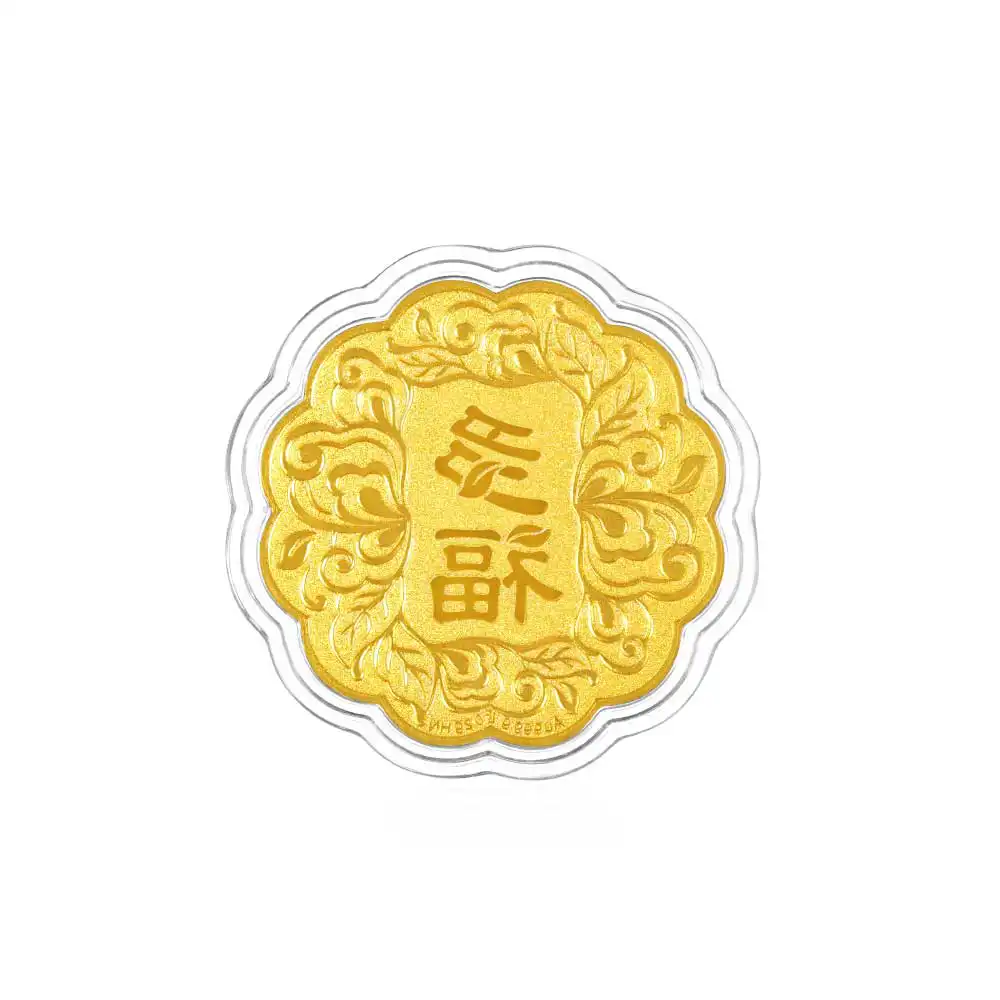 六福珠宝黃金工藝品 - "多福"999.9黃金工藝品