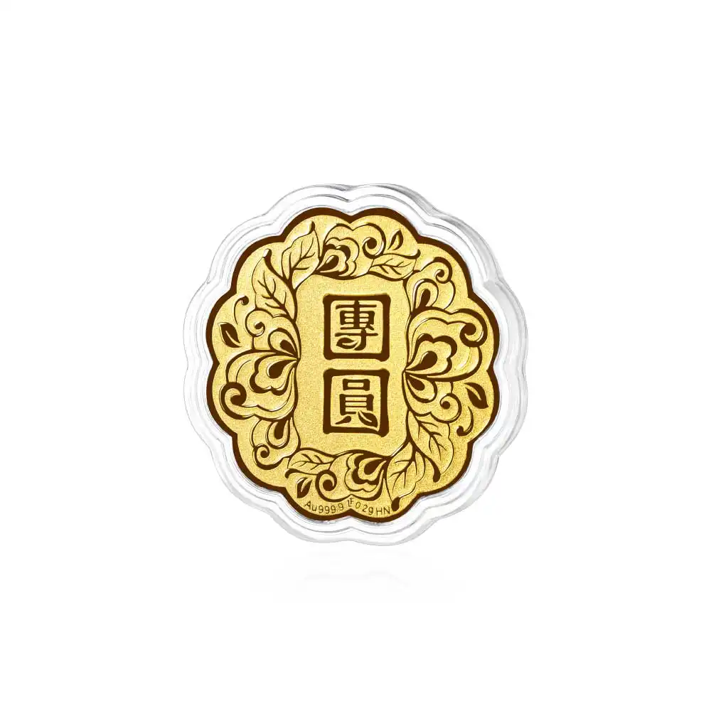六福珠宝黄金工艺品 - "团圆"999.9黄金工艺品