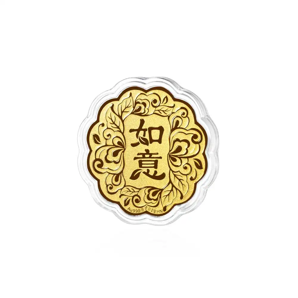 六福珠寶黃金工藝品 - "如意"999.9黃金工藝品