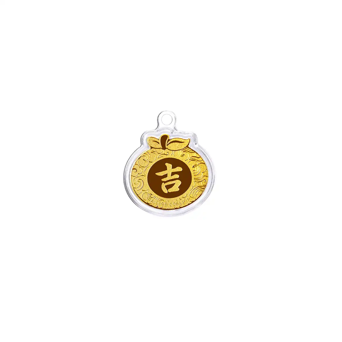 六福珠宝黄金工艺品 - "如意吉祥"金桔树999.9黄金工艺品