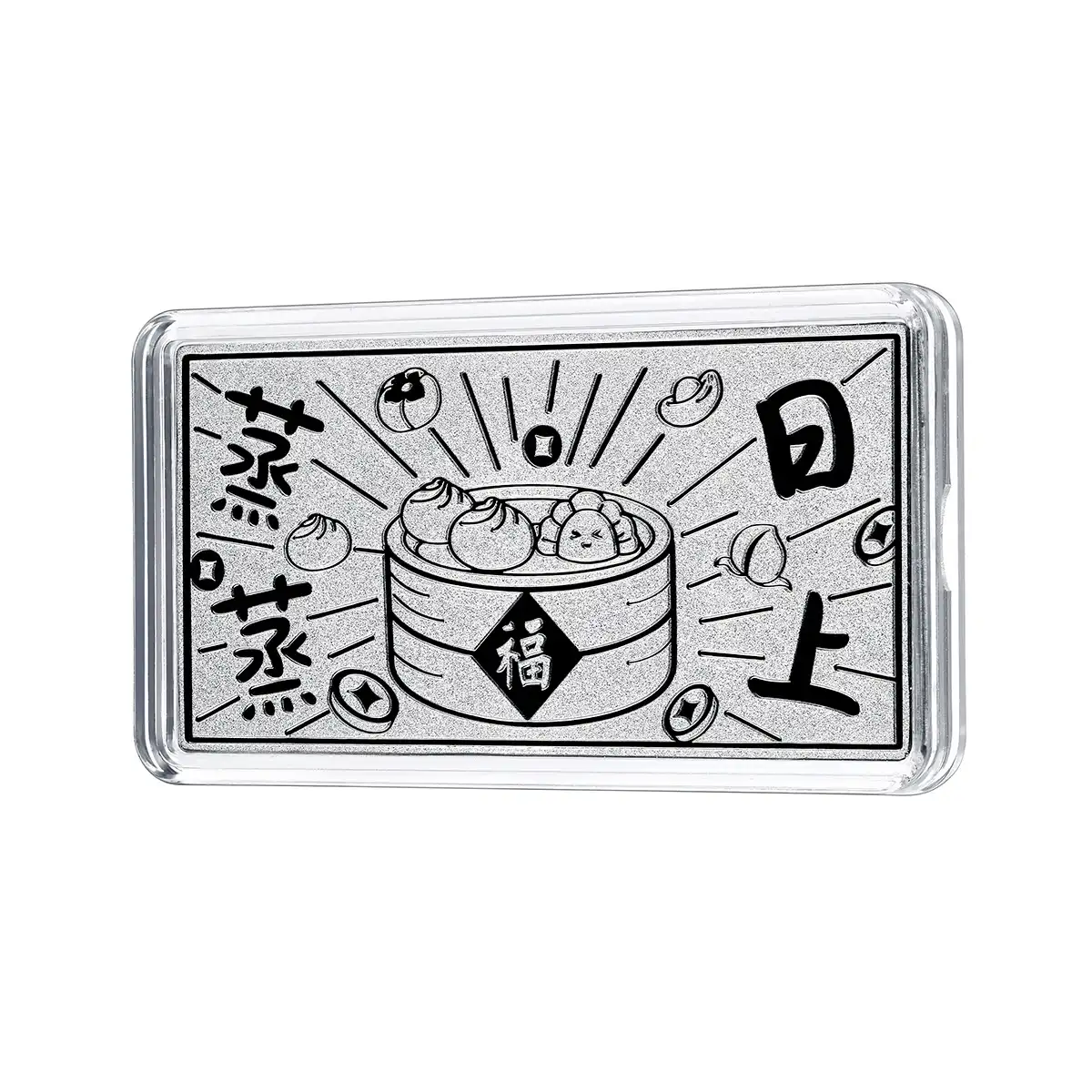 六福珠寶鉑金金條 - “蒸蒸日上”999.5鉑金金條(寬版)