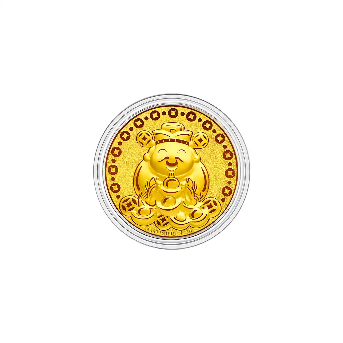 $t('六福珠寶')黄金工艺品 - “财神纳福”999.9黄金工艺品