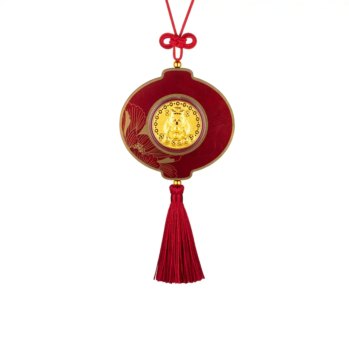 六福珠宝黄金工艺品 - “财神纳福”999.9黄金工艺品