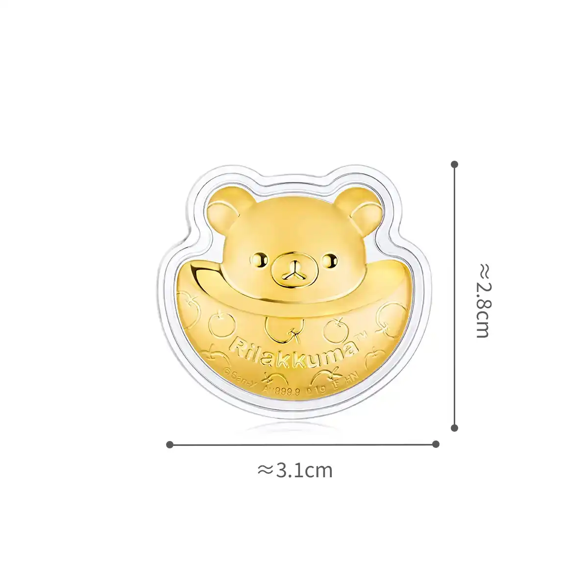 六福珠寶黃金工藝品 - "金元寶"999.9黃金多功能工藝品